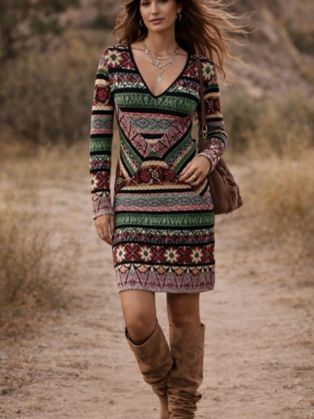 NEW! Anthropologie Cecilia Prado Tinhara Sweater Dress Medium